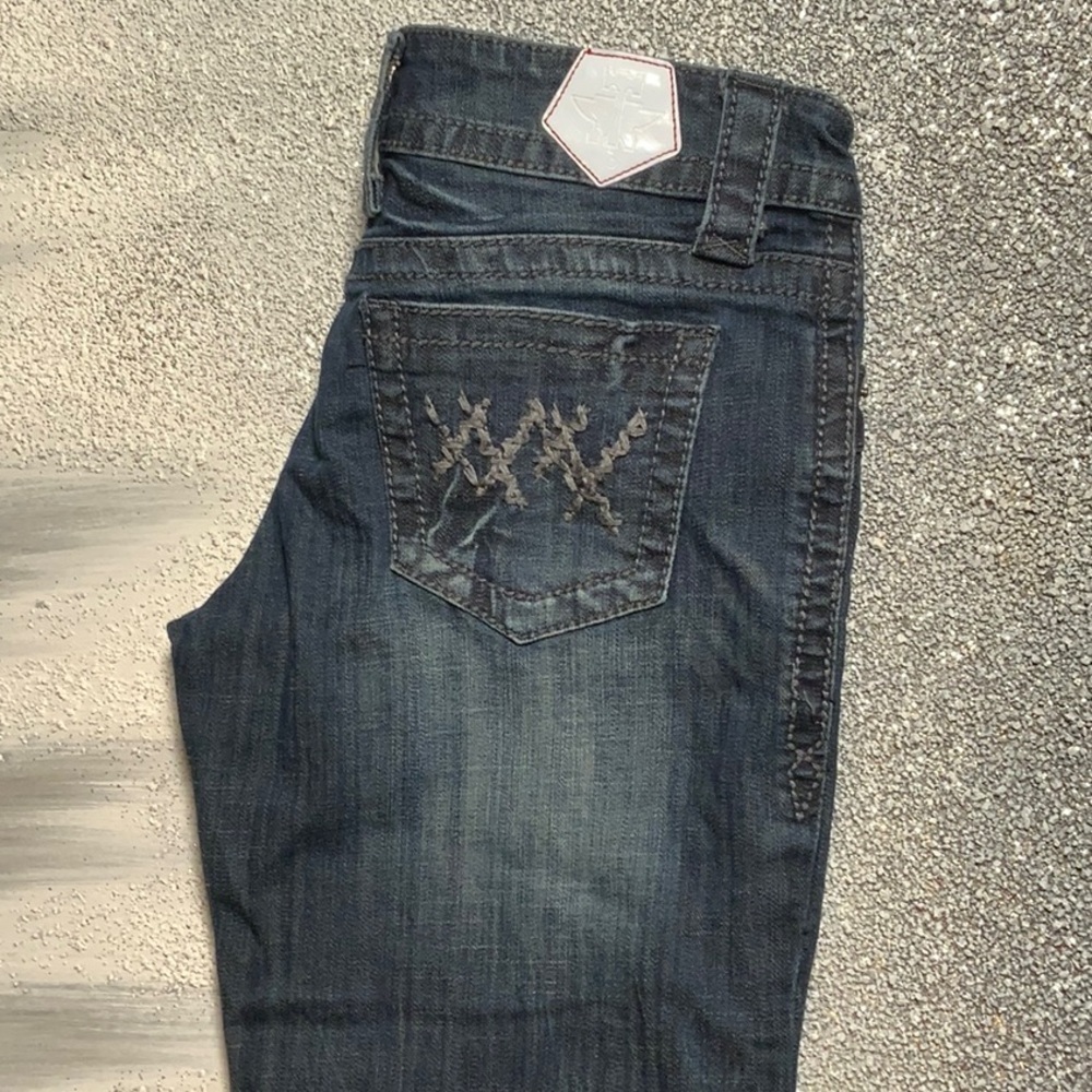 Tin Haul Dark Blue Women's Boot Cut Jeans - Picture 10 of 12